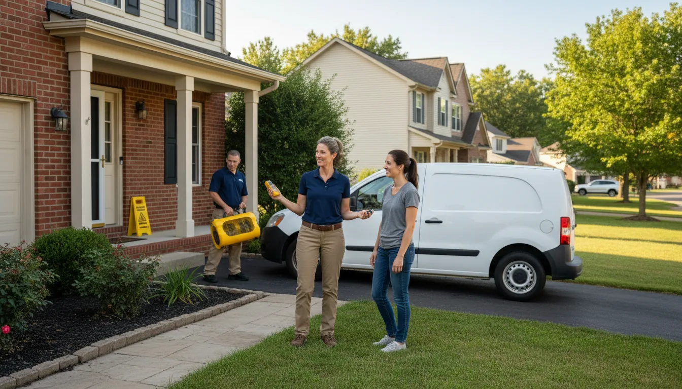 Residential water damage restoration in Grosse Tete, LA